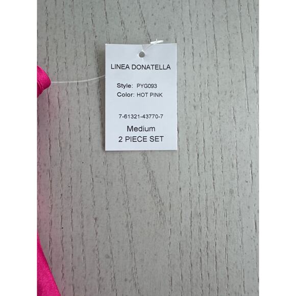 NWT Linea Donatella Lingerie Lace top Hot PInk Barbiecore Bimbocore Girly - Picture 4 of 6